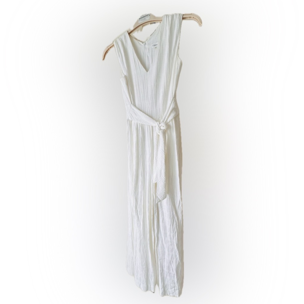 Calvin Klein White Jumpsuit w Pockets